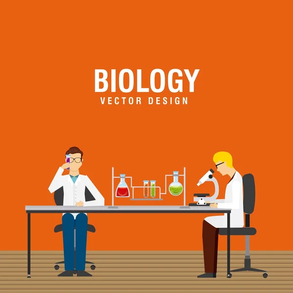 Biología ciencia diseño — Archivo Imágenes Vectoriales