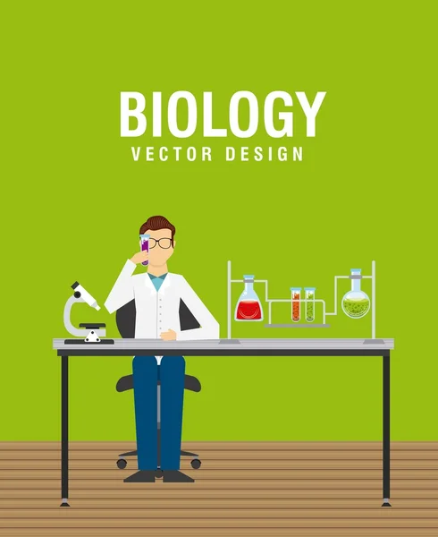 Progettazione di scienze biologiche — Vettoriale Stock