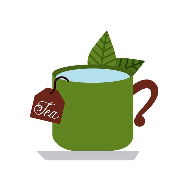 Delicioso diseño de té — Vector de stock