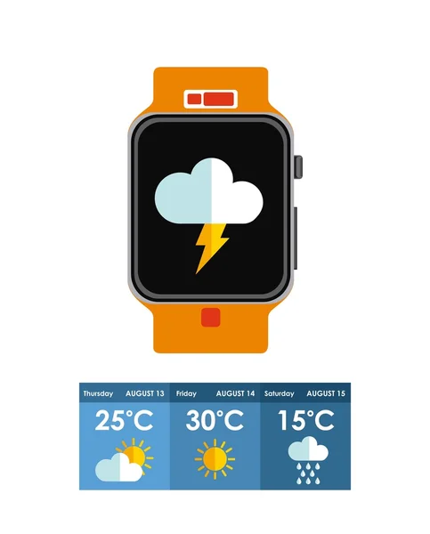 Conception des symboles météo — Image vectorielle