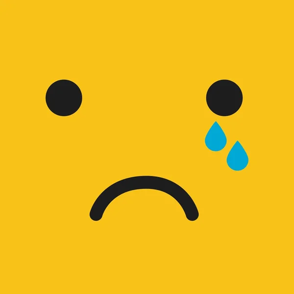 Diseño de cara emoticono — Vector de stock