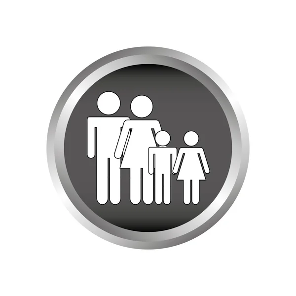 Design der Familienmitglieder — Stockvektor