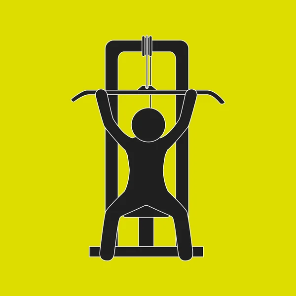 Diseño de icono de fitness — Vector de stock