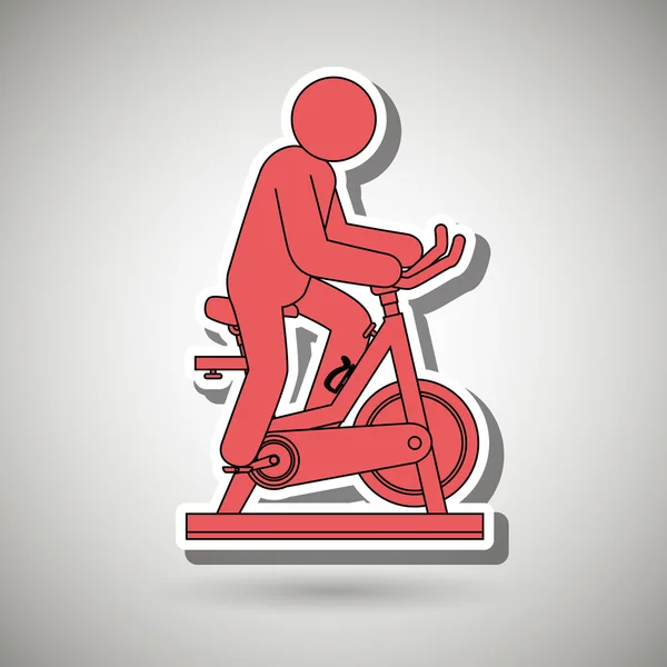 Icône de fitness design — Image vectorielle