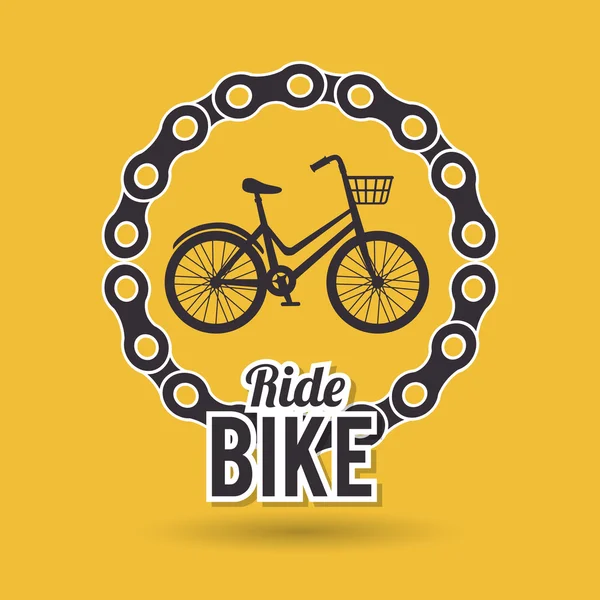 Bicicleta de paseo diseño — Vector de stock