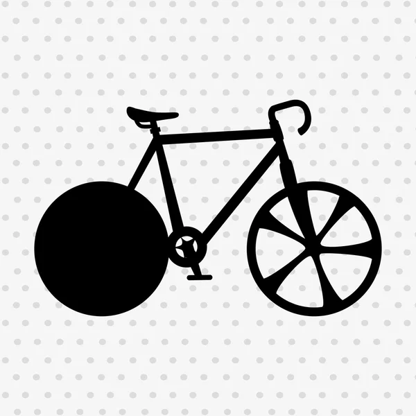 骑自行车的设计 — 图库矢量图片