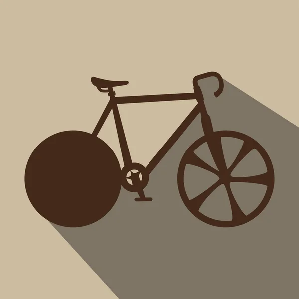 Bicicleta de paseo diseño — Vector de stock