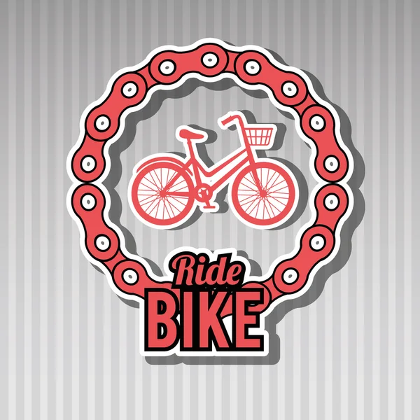 Ride bike design — Stock Vector