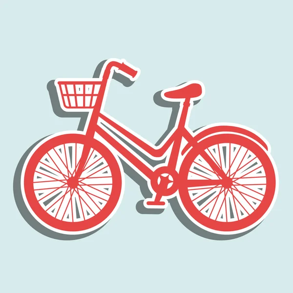 Bicicleta de paseo diseño — Vector de stock