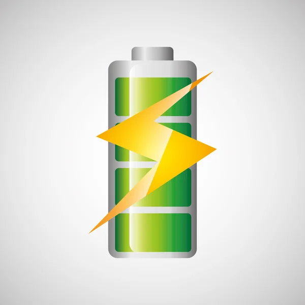 Battery power design — Stock Vector