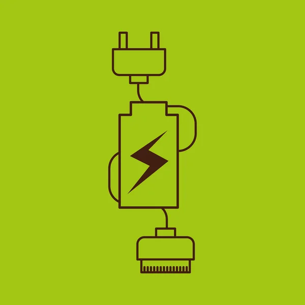 Design de energia da bateria — Vetor de Stock