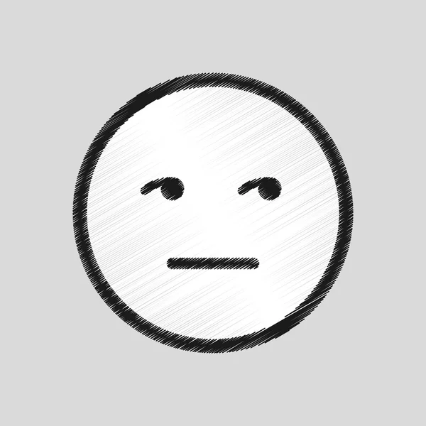 Diseño de cara emoticono — Vector de stock