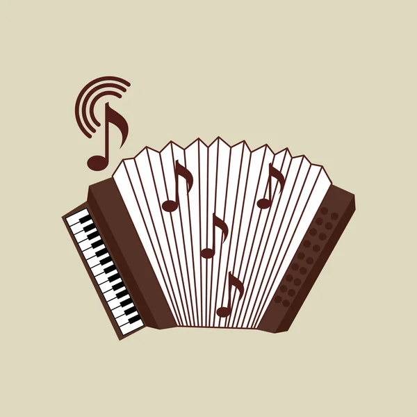 Diseño de instrumentos de música — Vector de stock