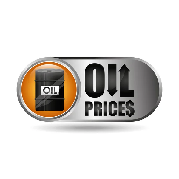 Oil prices design — Stock Vector