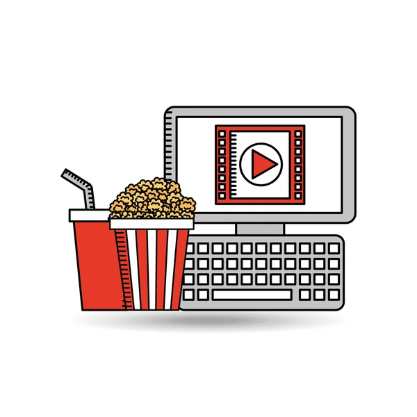 Film online tervezése — Stock Vector