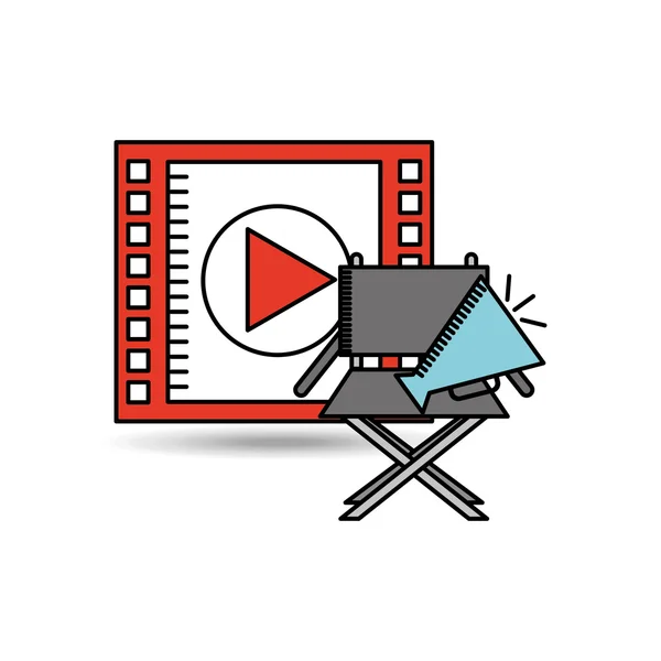 Film industrie ontwerp — Stockvector