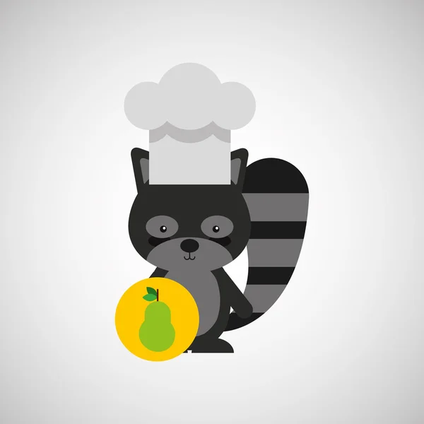 Chef design animal — Image vectorielle