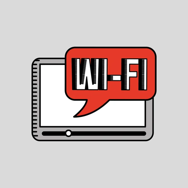 WiFi bağlantı tasarım — Stok Vektör