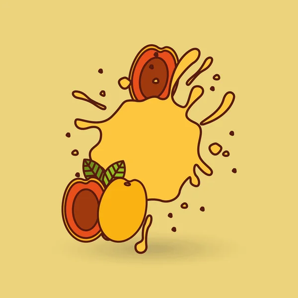 Diseño de la fruta smothie — Vector de stock