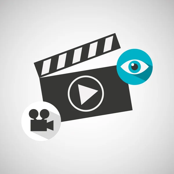 Progettazione di produzione video — Vettoriale Stock