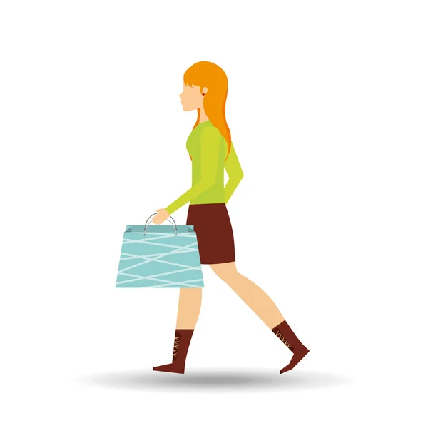 Gente compras diseño — Vector de stock