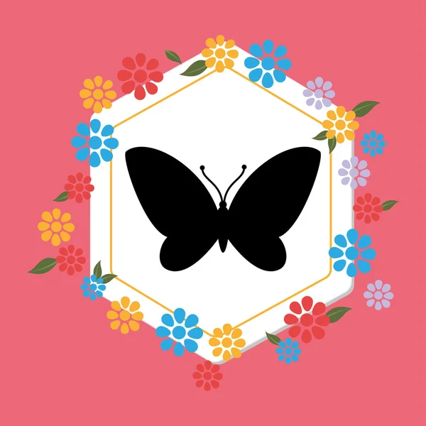 Bellissimo design a farfalla — Vettoriale Stock