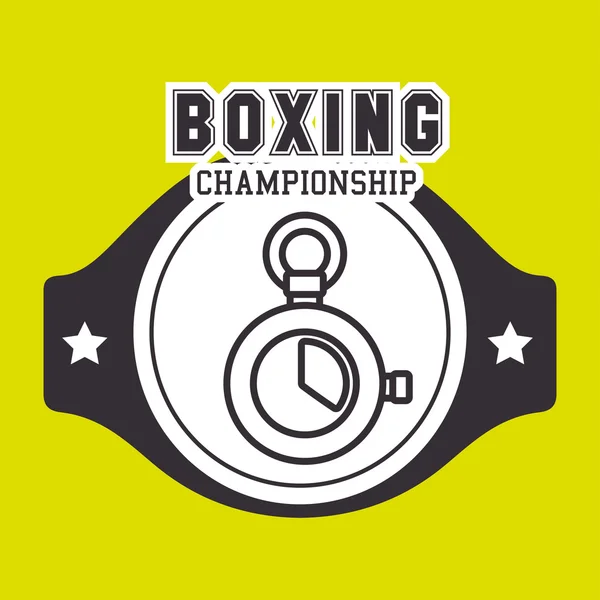 Boxeo deporte diseño — Vector de stock