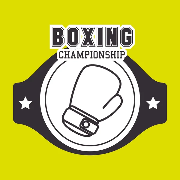 Conception de sport de boxe — Image vectorielle