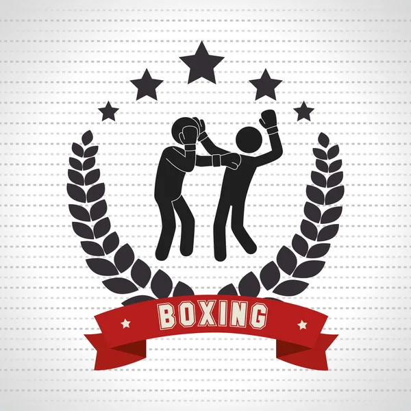 Boxning sport design — Stock vektor