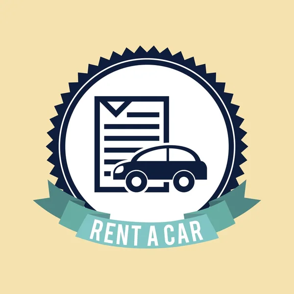 Rent a Car Design — Stockvektor