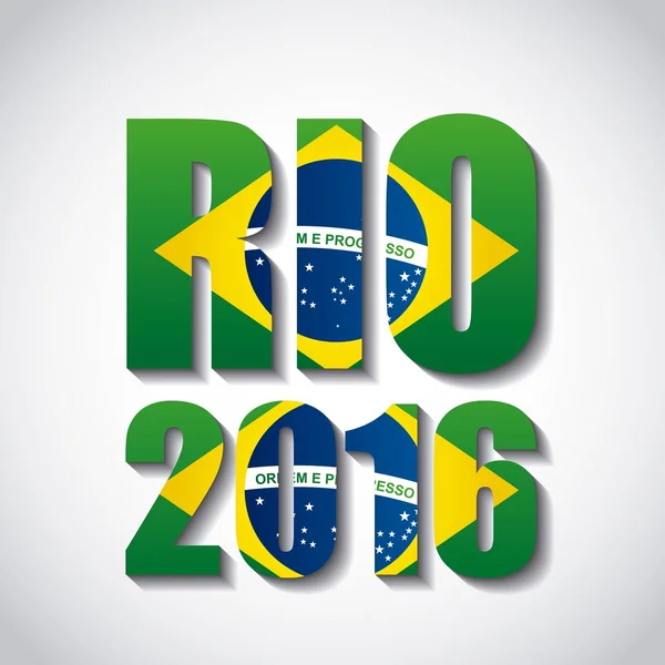 Entwurf für Rio 2016 — Stockvektor