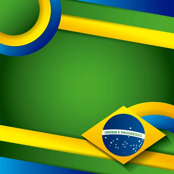 Конструкция бразильской марки — стоковый вектор