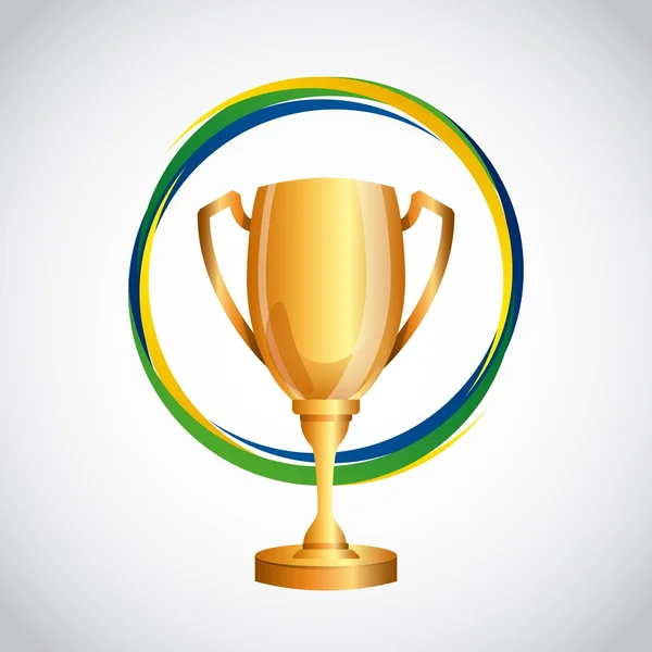Trophy gold design — Stock Vector