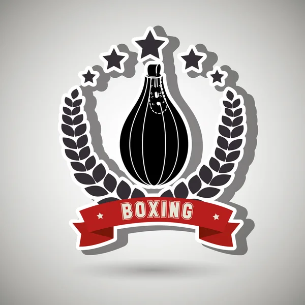 Boxeo deporte diseño — Archivo Imágenes Vectoriales