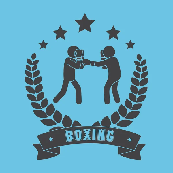 Boxeo deporte diseño — Archivo Imágenes Vectoriales