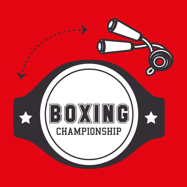 Boxeo deporte diseño — Archivo Imágenes Vectoriales