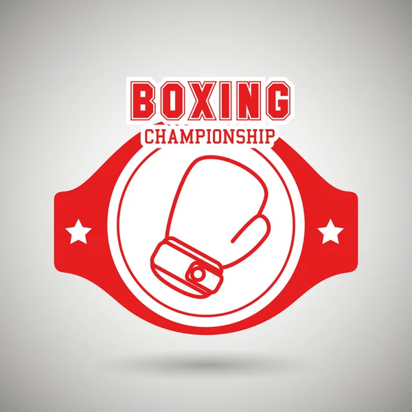 Boxing sport design — Stock Vector