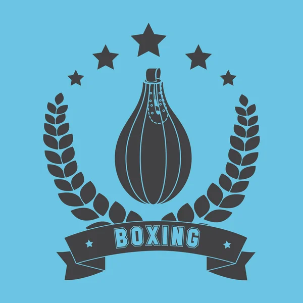 Boxeo deporte diseño — Vector de stock