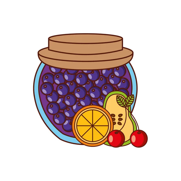 Fruit jam ontwerp — Stockvector