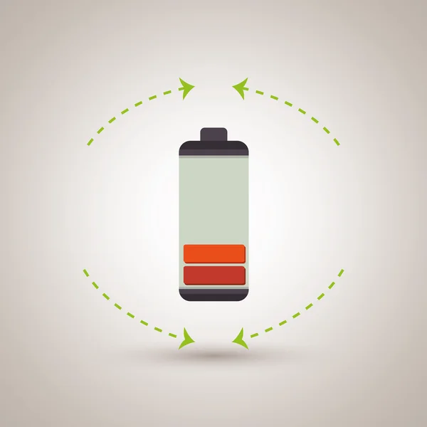 Batería de diseño de energía — Vector de stock