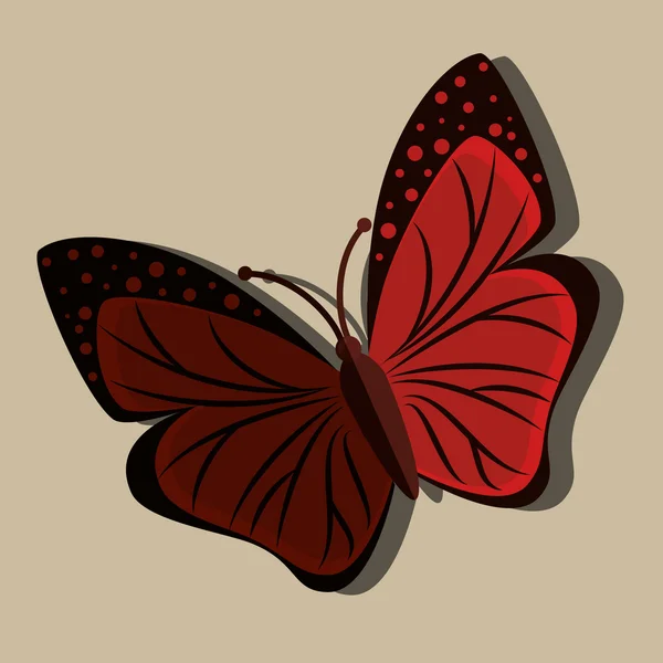 Hermoso diseño de mariposa — Vector de stock