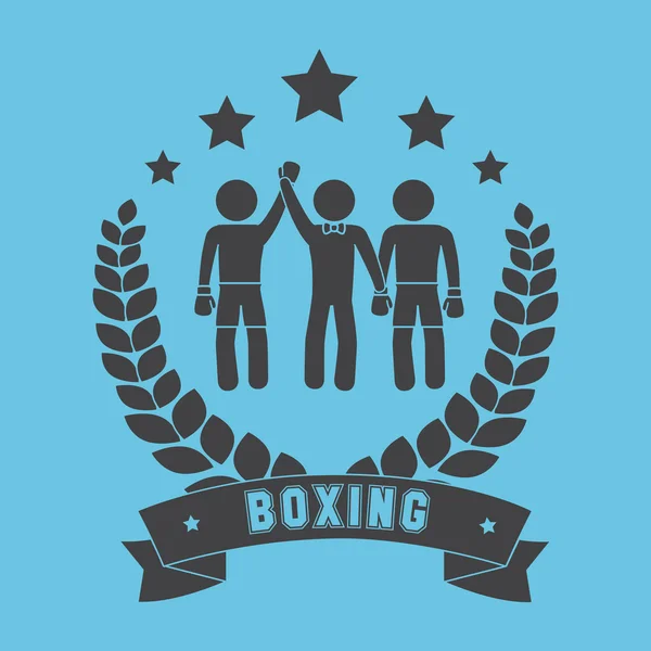 Boxeo deporte diseño — Archivo Imágenes Vectoriales