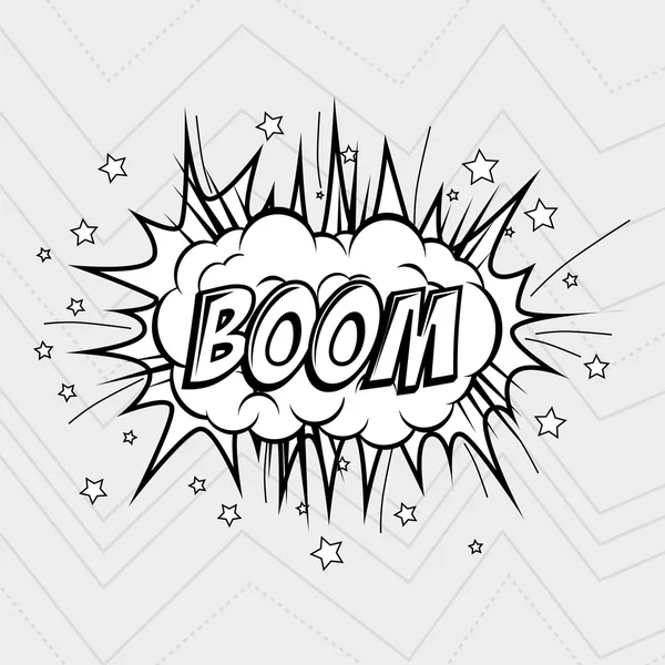 Explosion pop art design — Stock Vector