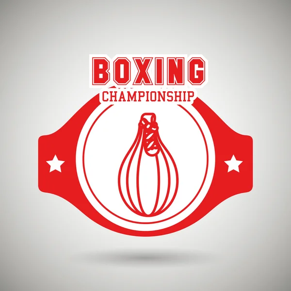 Boxeo deporte diseño — Archivo Imágenes Vectoriales