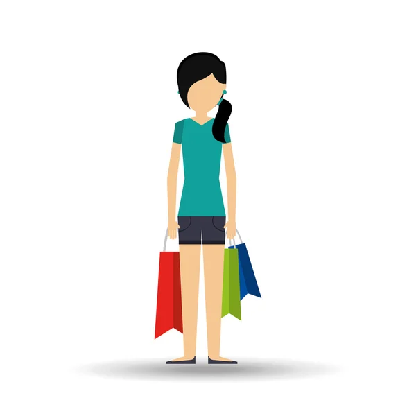 Pessoas de compras design —  Vetores de Stock