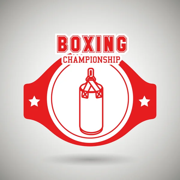 Boxeo deporte diseño — Archivo Imágenes Vectoriales