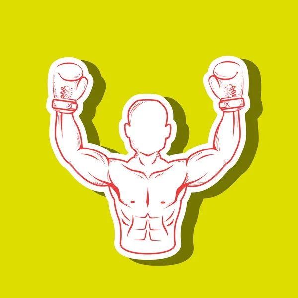 Boxing sport design — Stock Vector