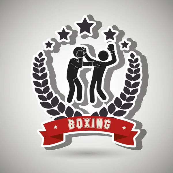 Conception de sport de boxe — Image vectorielle