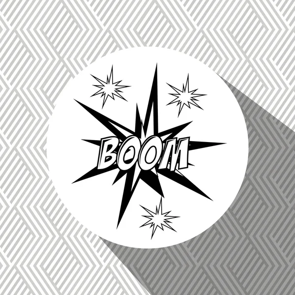 Explosion pop art design — Stock Vector