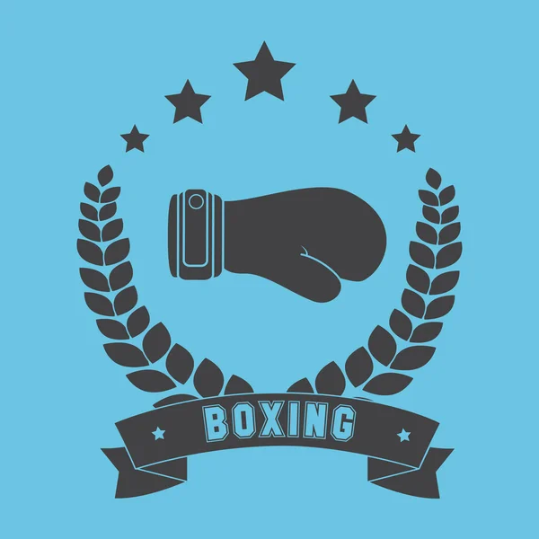 Boxeo deporte diseño — Vector de stock